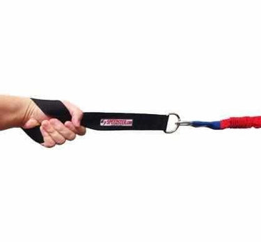 Athlete Speed Training Bungee hand anchor. Wrist strap with D-Ring to clip sports, speed and Agility training bungees to. Hold the cord securely while training your athlete. Made in America